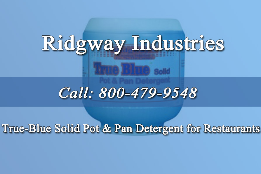 True-Blue Solid Pot & Pan Detergent for Restaurants Bars and Diners